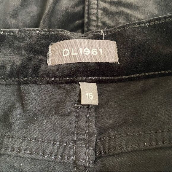 Dl1961 | Tween Girls’ Black Velvet Jenny Mini Skirt Size 16 - Picture 5 of 10